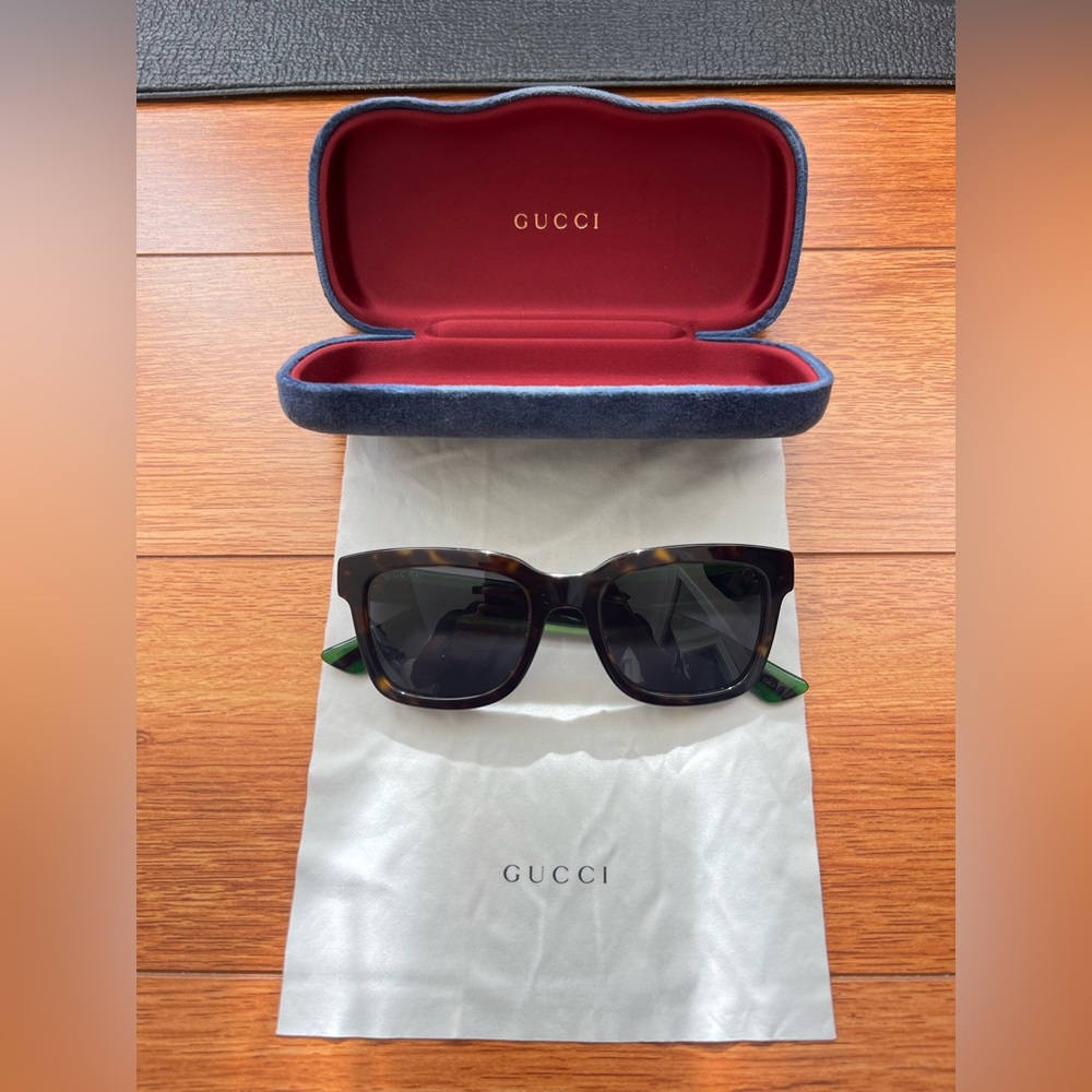 Gucci Sunglasses Havana/Green/Red